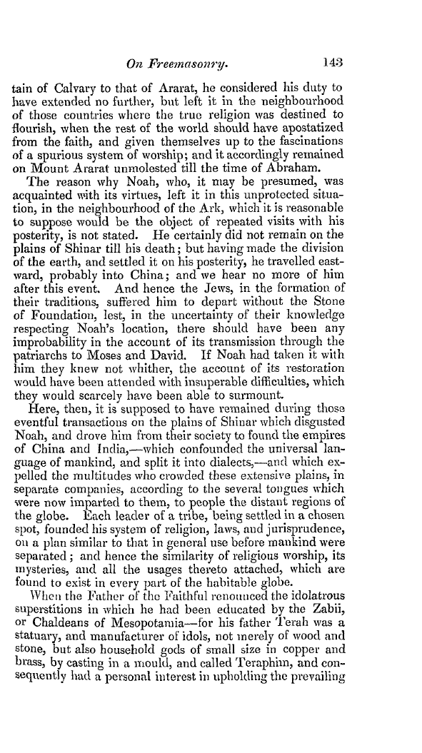 The Freemasons' Quarterly Review: 1841-06-30 - On Freemasonry. Evidences, Doctrines, And Traditions.