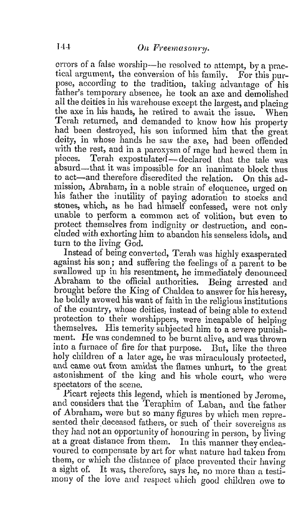 The Freemasons' Quarterly Review: 1841-06-30 - On Freemasonry. Evidences, Doctrines, And Traditions.