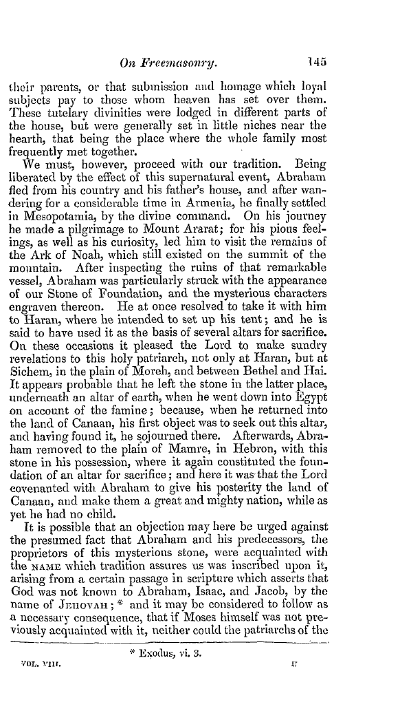 The Freemasons' Quarterly Review: 1841-06-30 - On Freemasonry. Evidences, Doctrines, And Traditions.