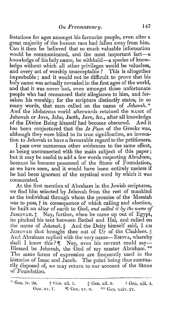 The Freemasons' Quarterly Review: 1841-06-30 - On Freemasonry. Evidences, Doctrines, And Traditions.