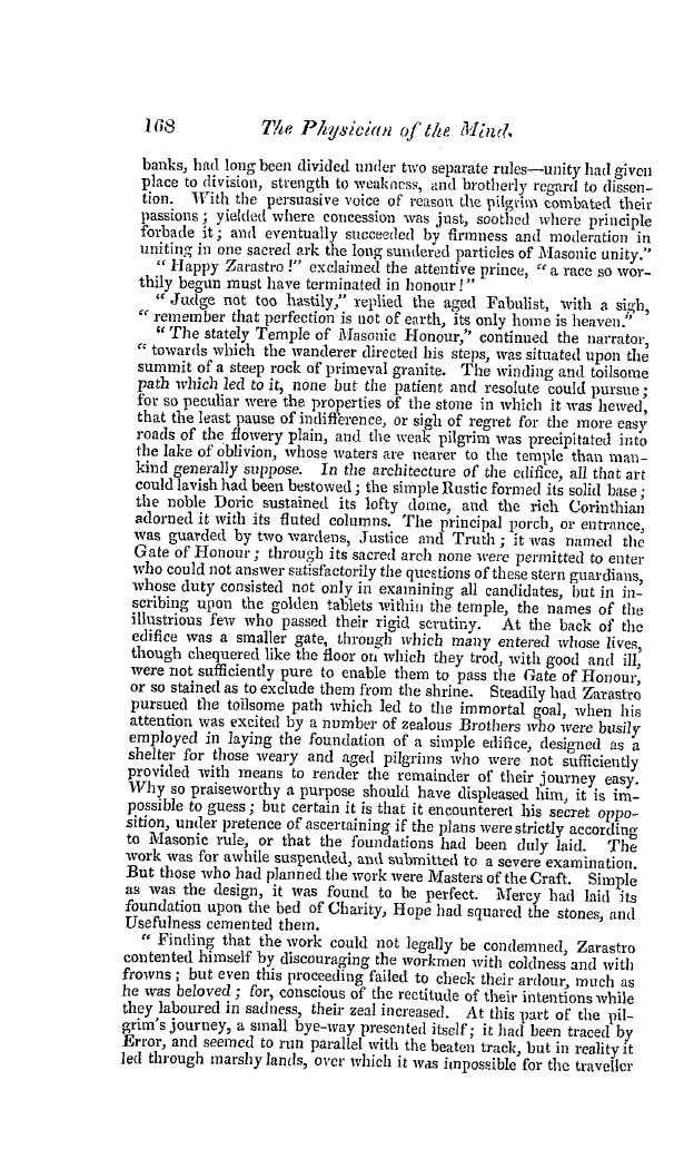 The Freemasons' Quarterly Review: 1841-06-30 - The Physician Of The Mind.