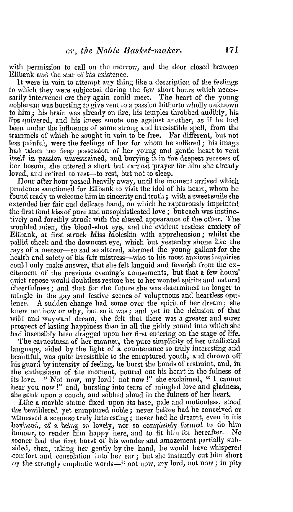 The Freemasons' Quarterly Review: 1841-06-30 - Elibank; Or, The Noble Basket-Maker.