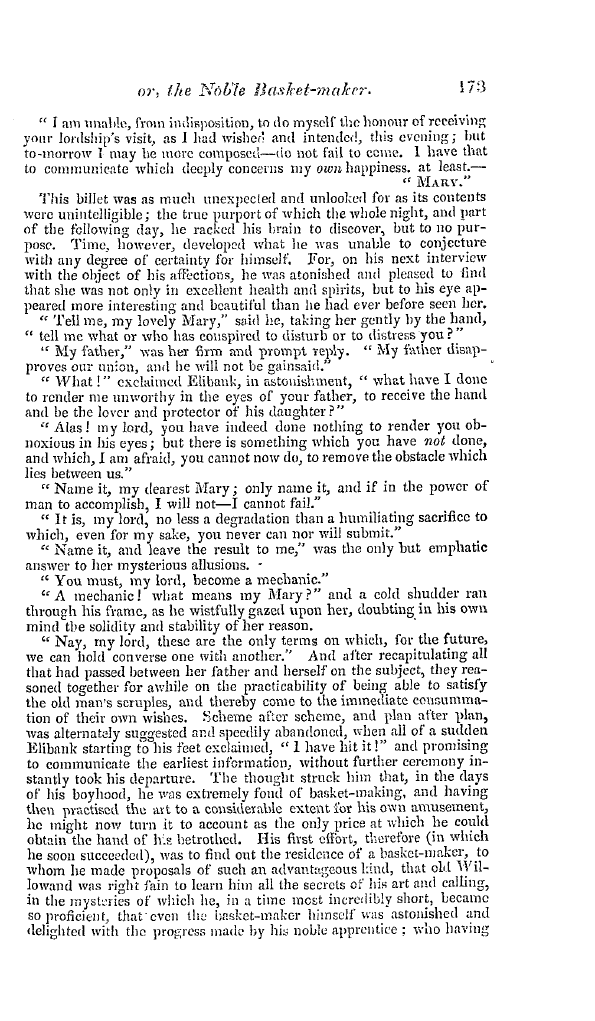 The Freemasons' Quarterly Review: 1841-06-30 - Elibank; Or, The Noble Basket-Maker.