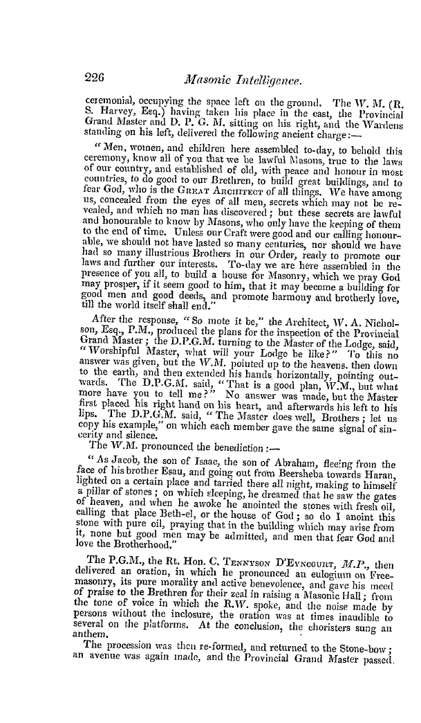 The Freemasons' Quarterly Review: 1841-06-30 - Provincial.