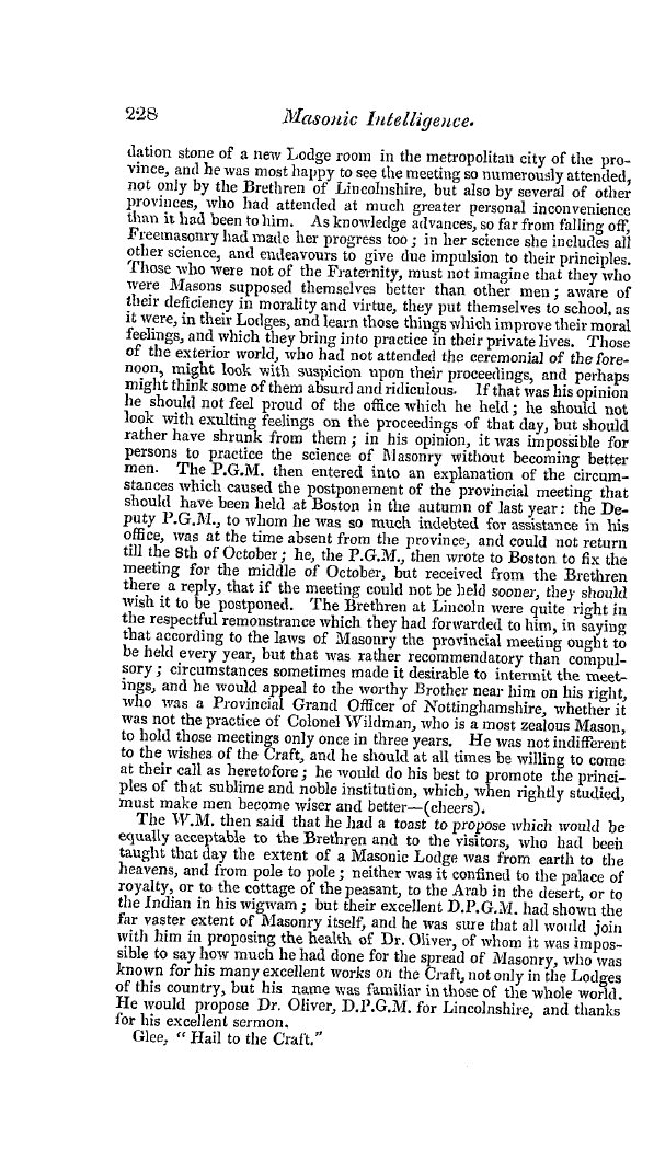 The Freemasons' Quarterly Review: 1841-06-30 - Provincial.