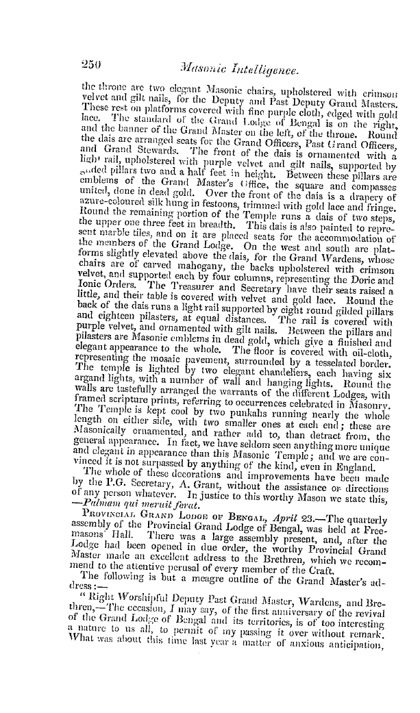 The Freemasons' Quarterly Review: 1841-06-30 - India.