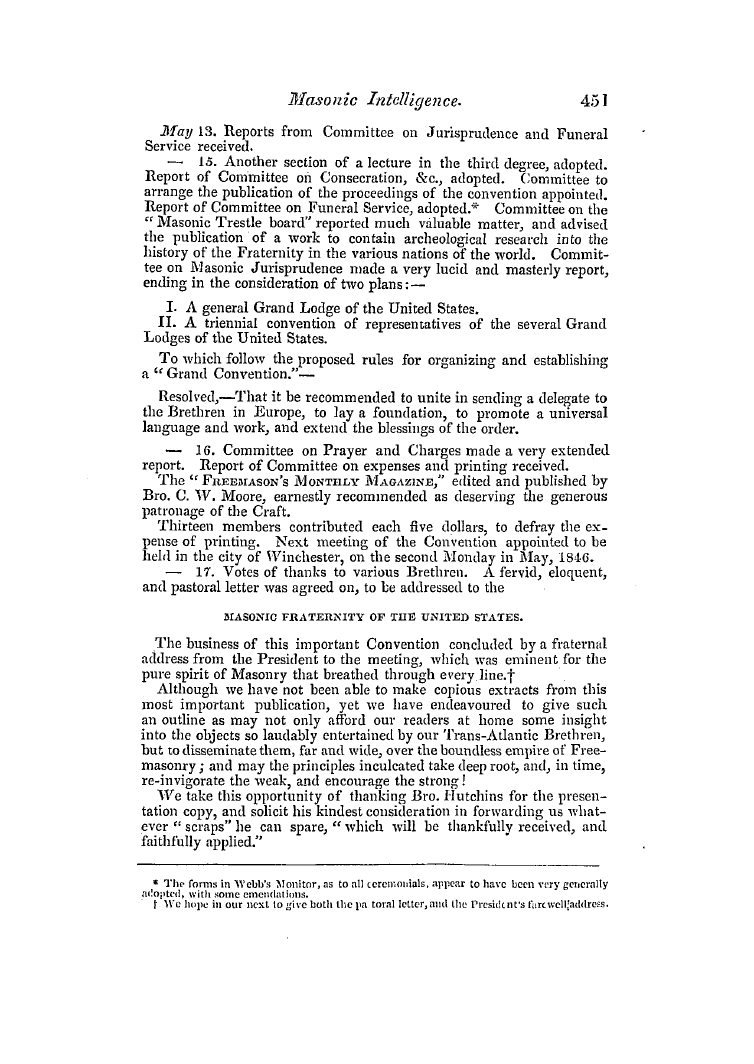 The Freemasons' Quarterly Review: 1843-09-30 - America, (United States).