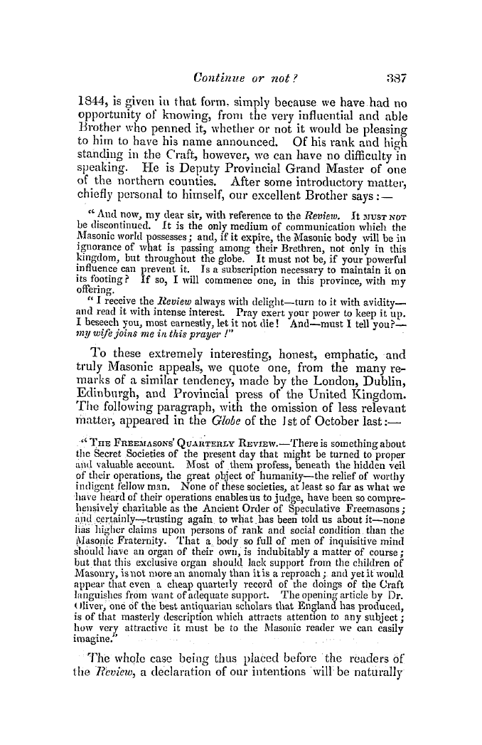 The Freemasons' Quarterly Review: 1844-12-31 - The Freemasons' Quarterly Review.