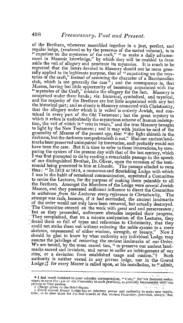 The Freemasons' Quarterly Review: 1845-12-31 - Freemasonry, Past And Present.