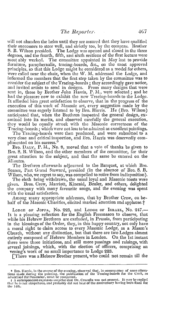 The Freemasons' Quarterly Review: 1845-12-31 - The Reporter.