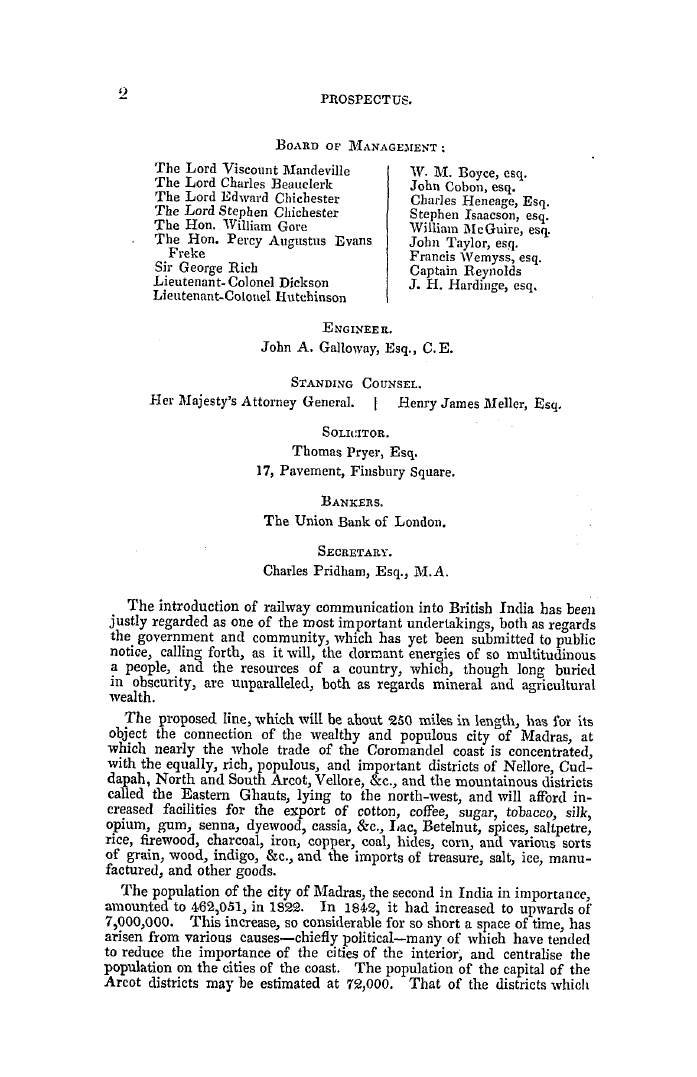 The Freemasons' Quarterly Review: 1845-12-31 - Madras, Nellore, And Argot Railway Company.