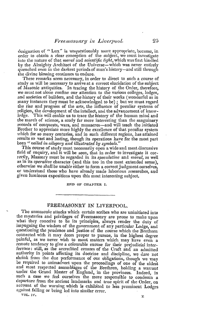 The Freemasons' Quarterly Review: 1846-03-31 - Freemasonry In Liverpool.