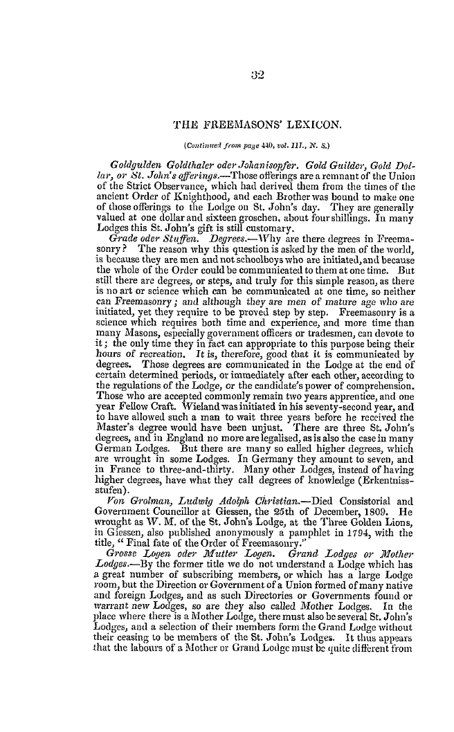 The Freemasons' Quarterly Review: 1846-03-31 - The Freemasons' Lexicon.