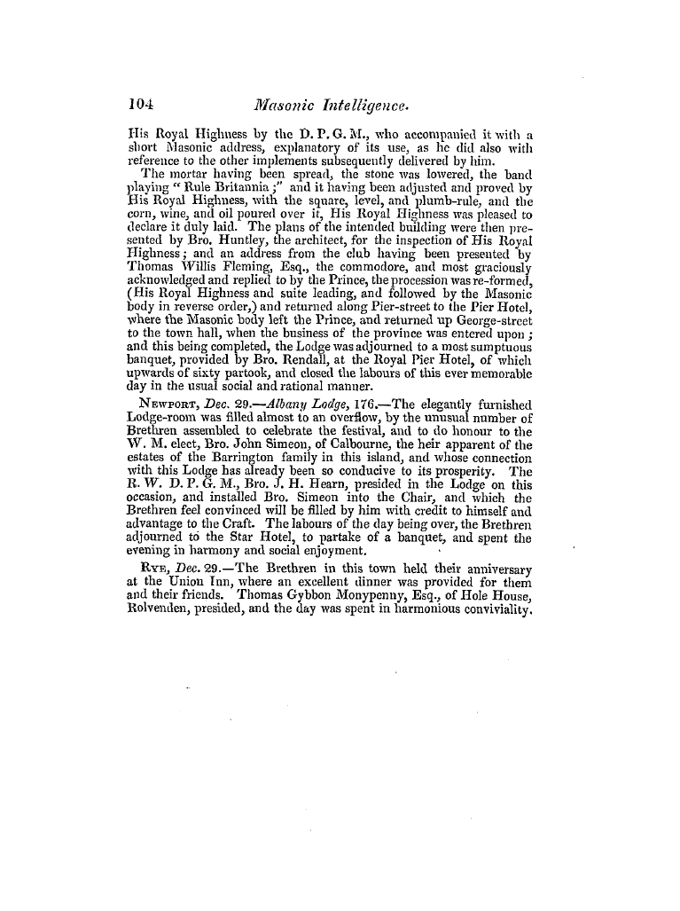 The Freemasons' Quarterly Review: 1846-03-31 - Provincial.