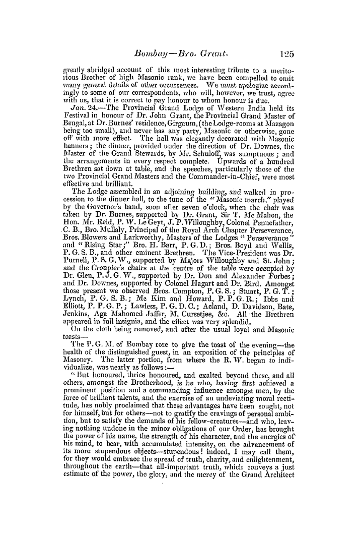 The Freemasons' Quarterly Review: 1846-03-31 - India.