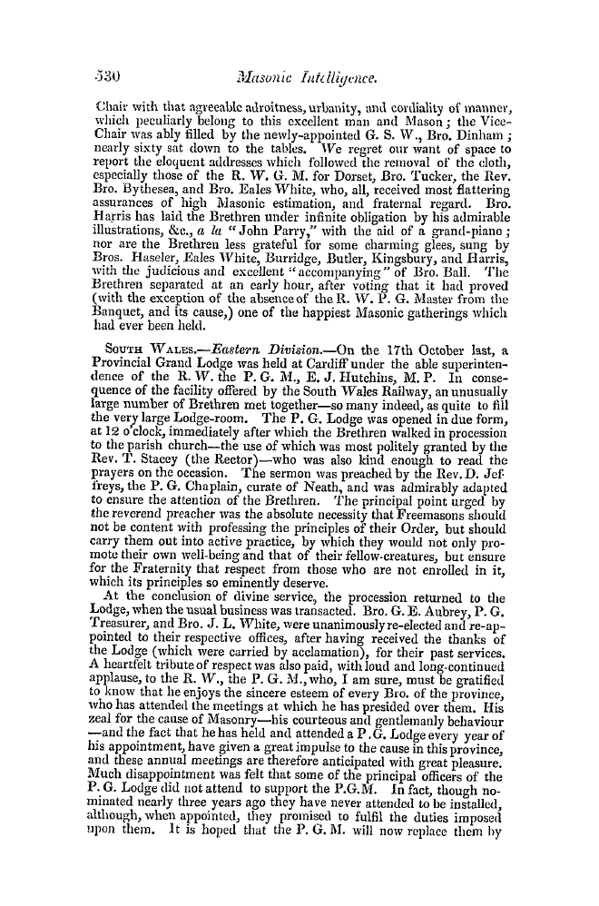 The Freemasons' Quarterly Review: 1850-12-31 - Provincial.