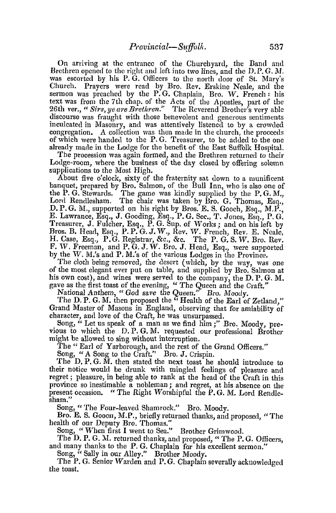 The Freemasons' Quarterly Review: 1850-12-31 - Provincial.