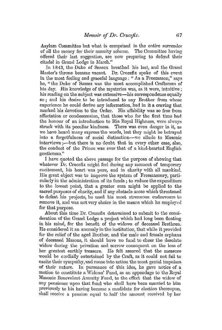 The Freemasons' Quarterly Review: 1851-03-31 - Obituary.