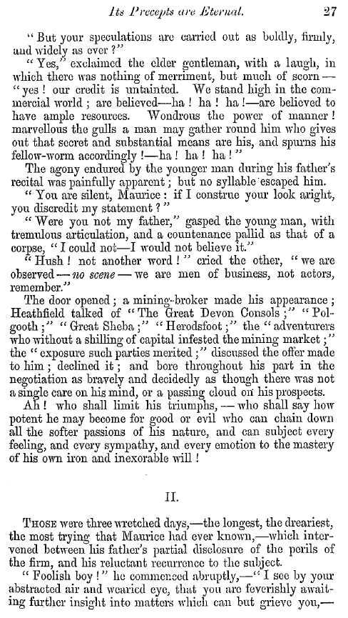 The Freemasons' Quarterly Review: 1852-03-31 - "Its Precepts Are Eternal;" Or , The Practice Of A Freemason's Daughter.