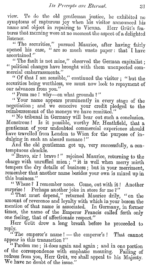 The Freemasons' Quarterly Review: 1852-03-31 - "Its Precepts Are Eternal;" Or , The Practice Of A Freemason's Daughter.