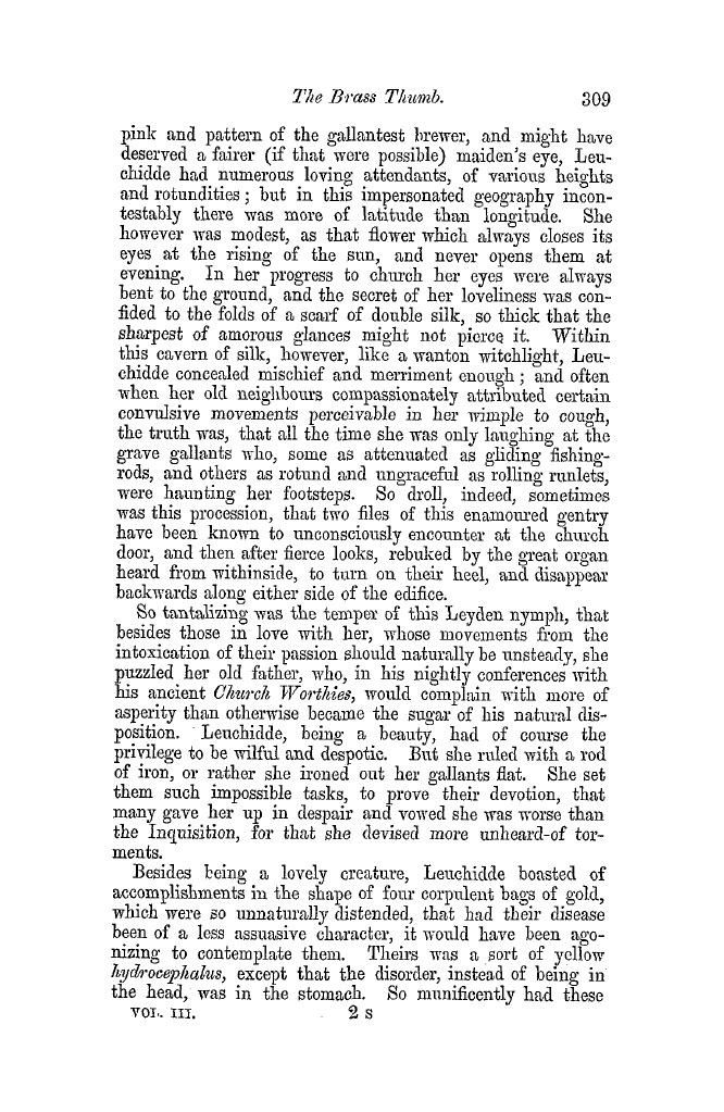 The Freemasons' Quarterly Review: 1852-09-30 - The Brass Thumb.