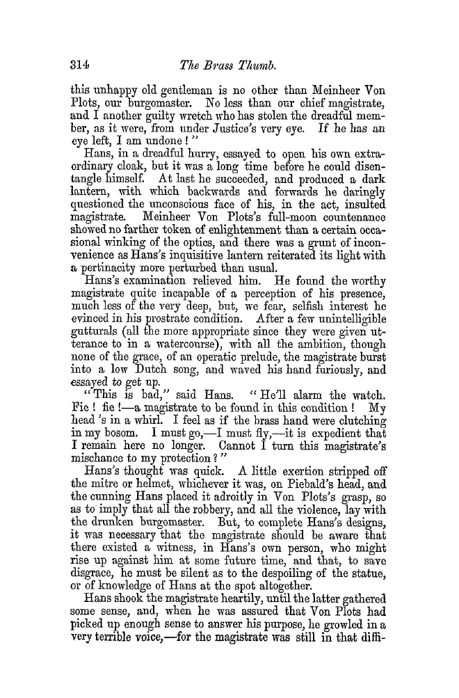 The Freemasons' Quarterly Review: 1852-09-30 - The Brass Thumb.