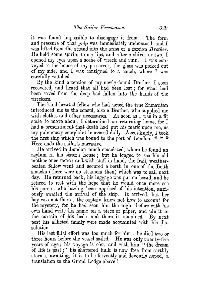 The Freemasons' Quarterly Review: 1852-09-30 - The Sailor Freemason.