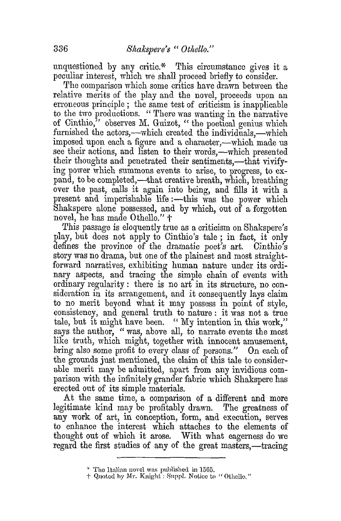 The Freemasons' Quarterly Review: 1852-09-30 - Shakspere's Othello.