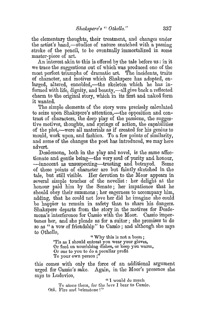 The Freemasons' Quarterly Review: 1852-09-30 - Shakspere's Othello.