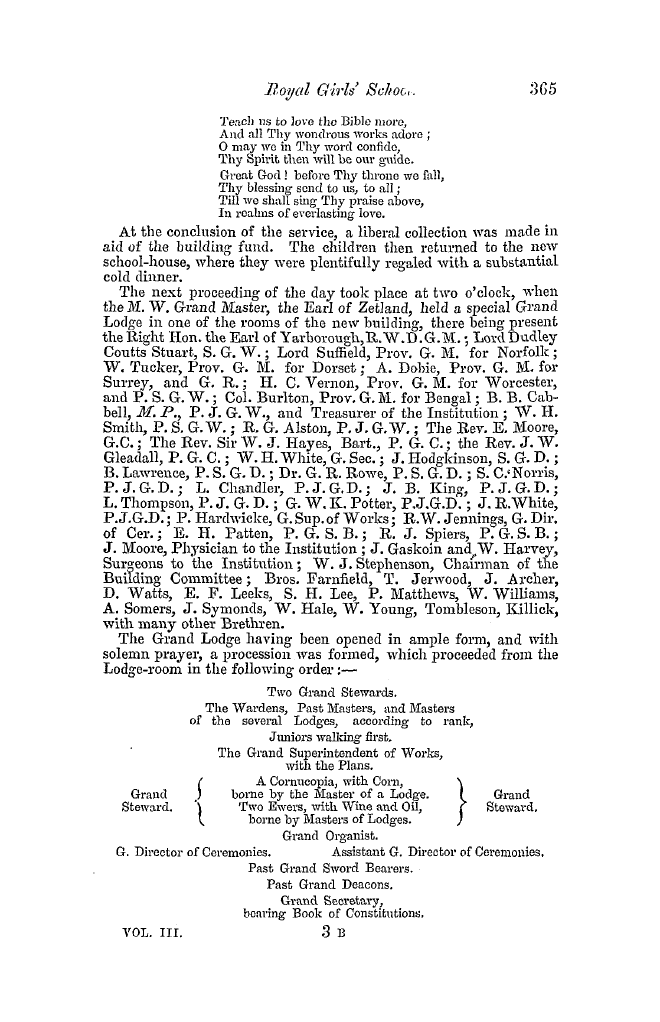 The Freemasons' Quarterly Review: 1852-09-30 - Royal Freemasons' Girls' School.