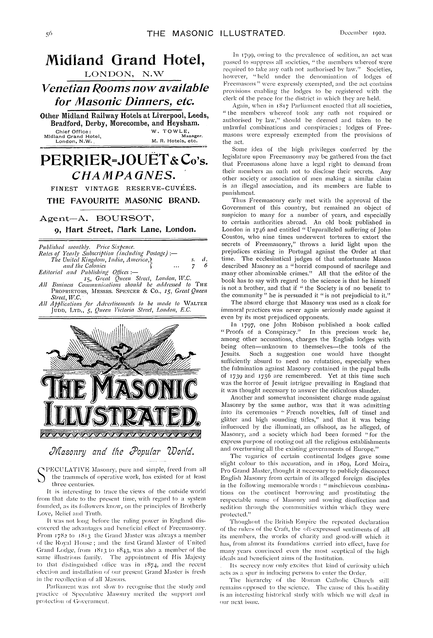 The Masonic Illustrated: 1902-12-01 - Masonry And The Popular World.