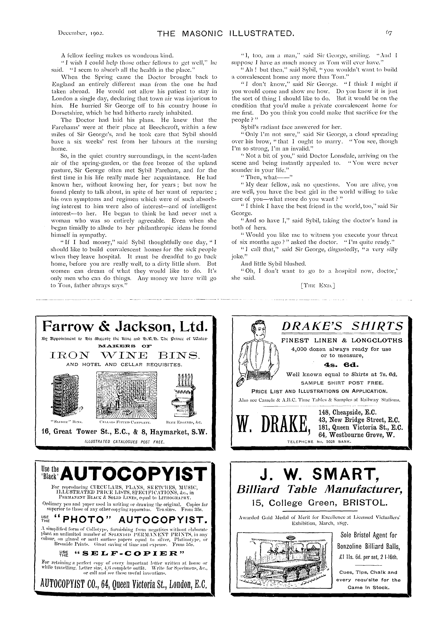 The Masonic Illustrated: 1902-12-01 - A Homœopathic Dose.