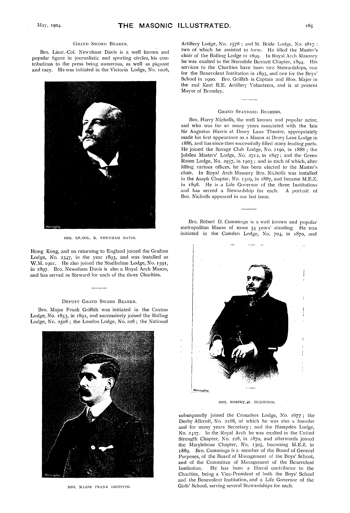 The Masonic Illustrated: 1904-05-01 - The New Grand Officers.