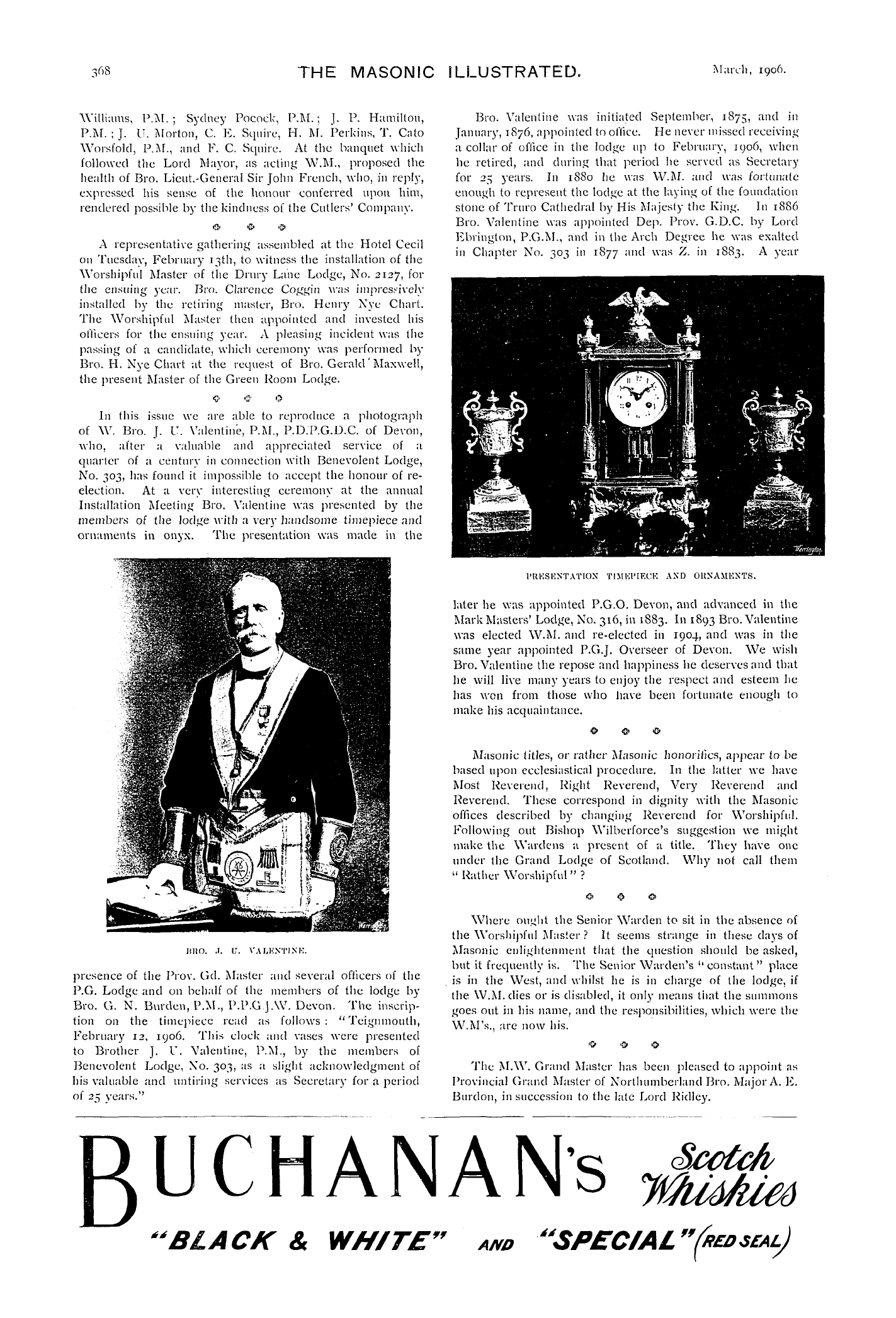 The Masonic Illustrated: 1906-03-01 - Ad01203