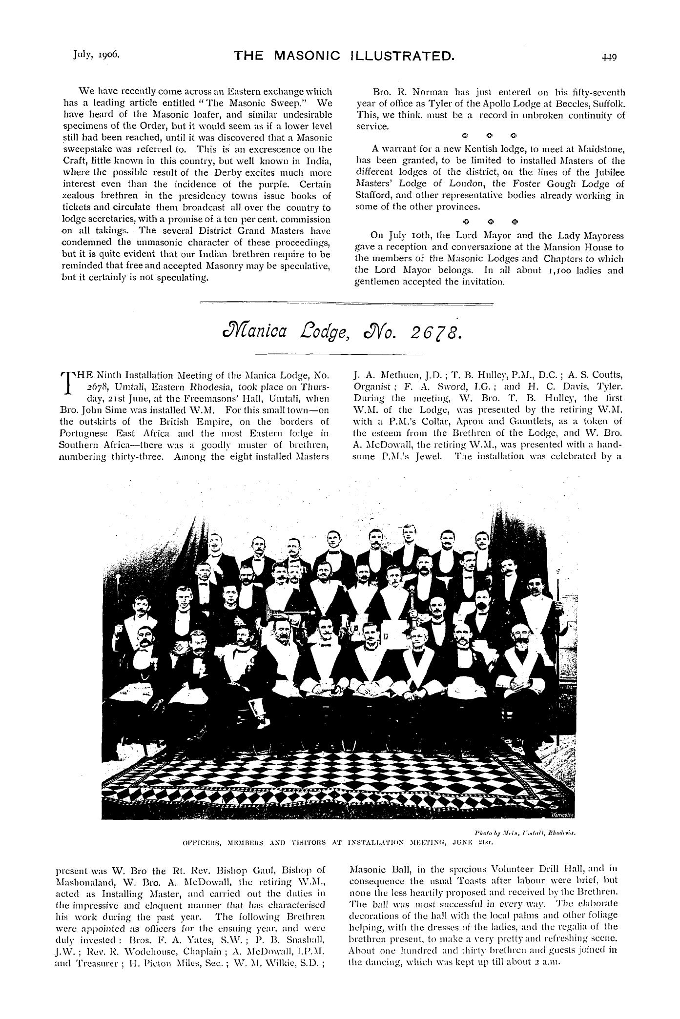 The Masonic Illustrated: 1906-07-01: 13