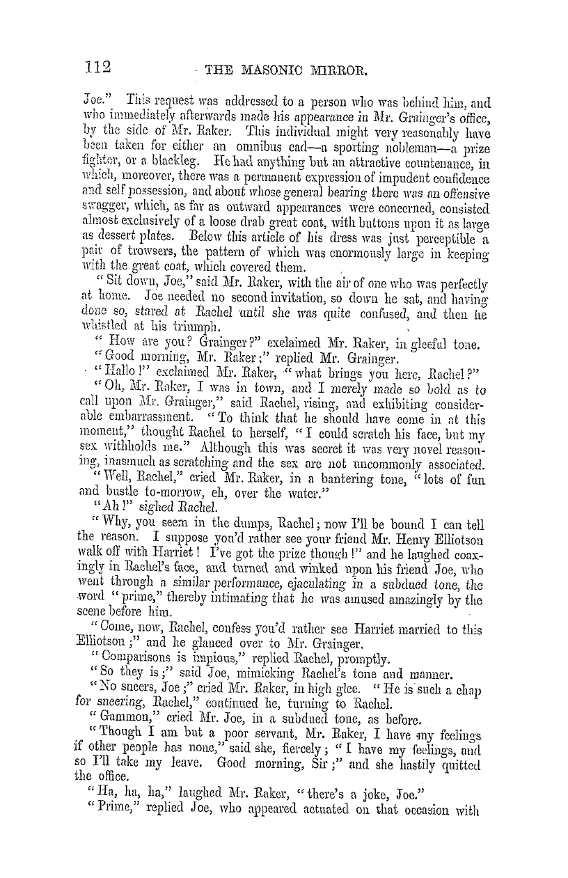 The Masonic Mirror: 1855-01-01 - The Heir Of Bendersleigh; Or, The Freemason's Promise.