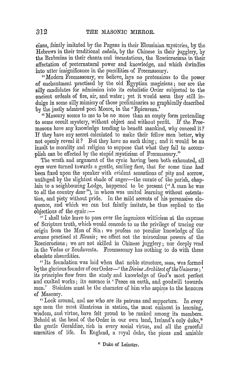 The Masonic Mirror: 1855-05-01 - Masonic Reminiscences.