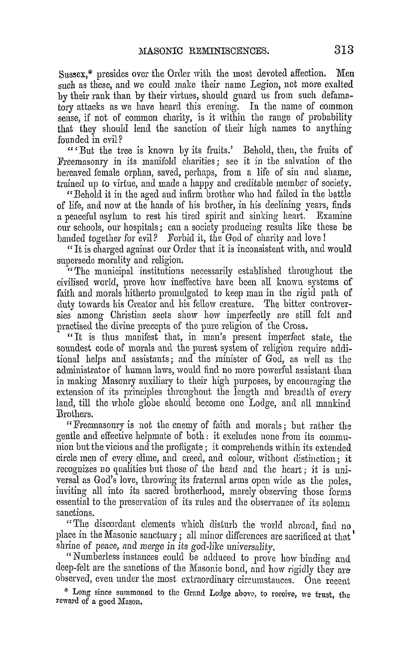 The Masonic Mirror: 1855-05-01 - Masonic Reminiscences.