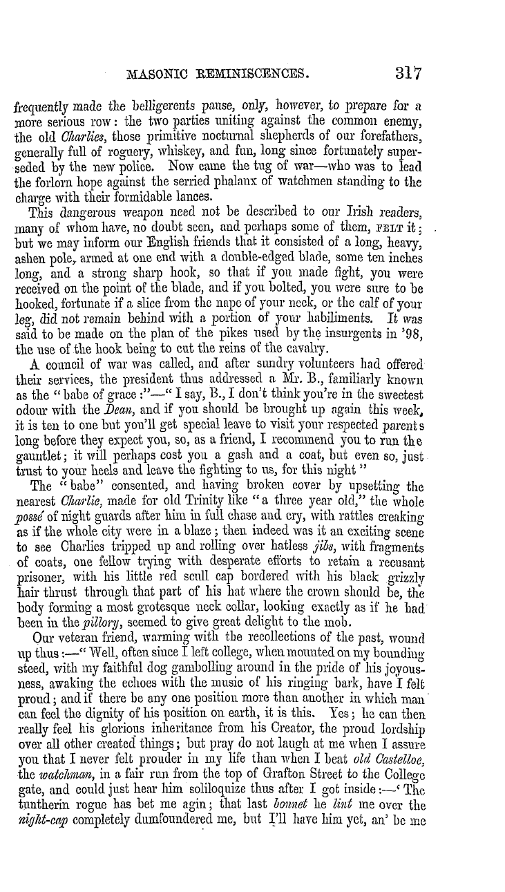 The Masonic Mirror: 1855-05-01 - Masonic Reminiscences.