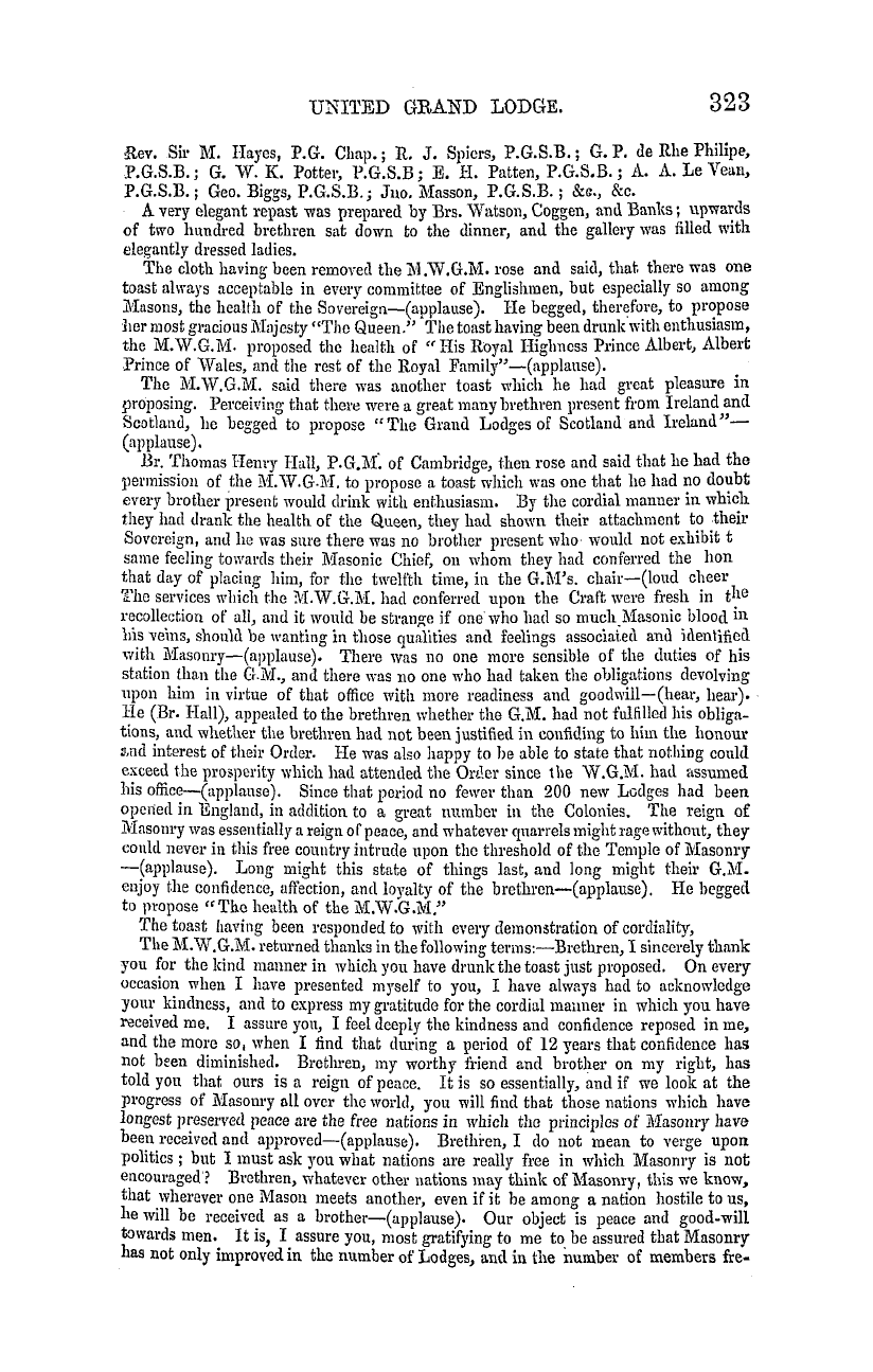 The Masonic Mirror: 1855-05-01 - Masonic Intelligence.