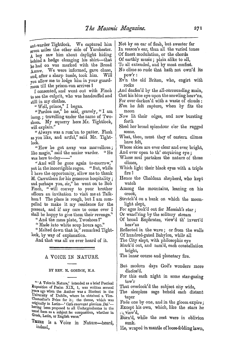 The Masonic Magazine: 1876-12-01 - Prince Boltikoff: