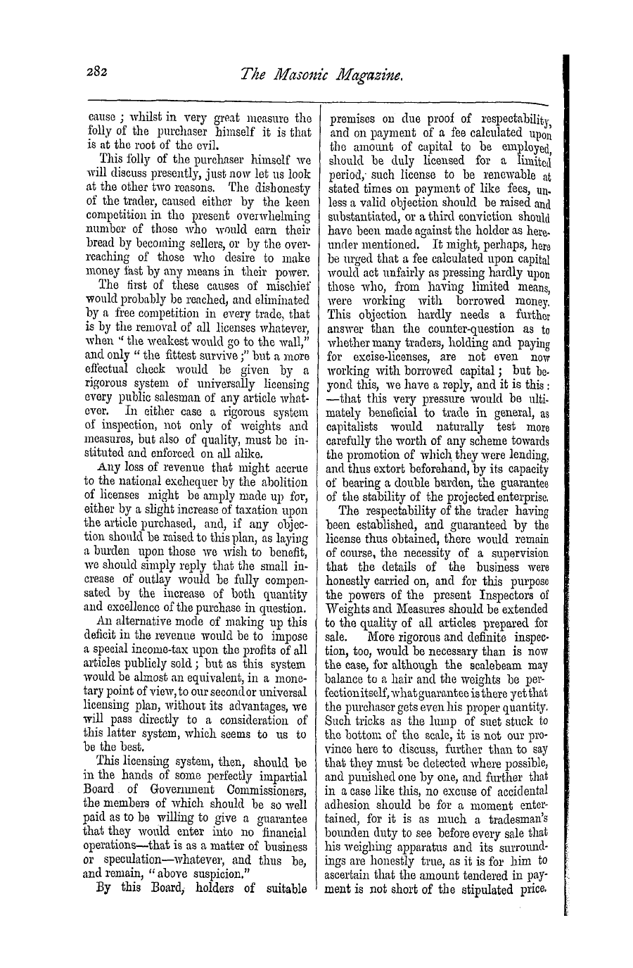 The Masonic Magazine: 1876-12-01 - Social Problems And Their Peaceful Solution.