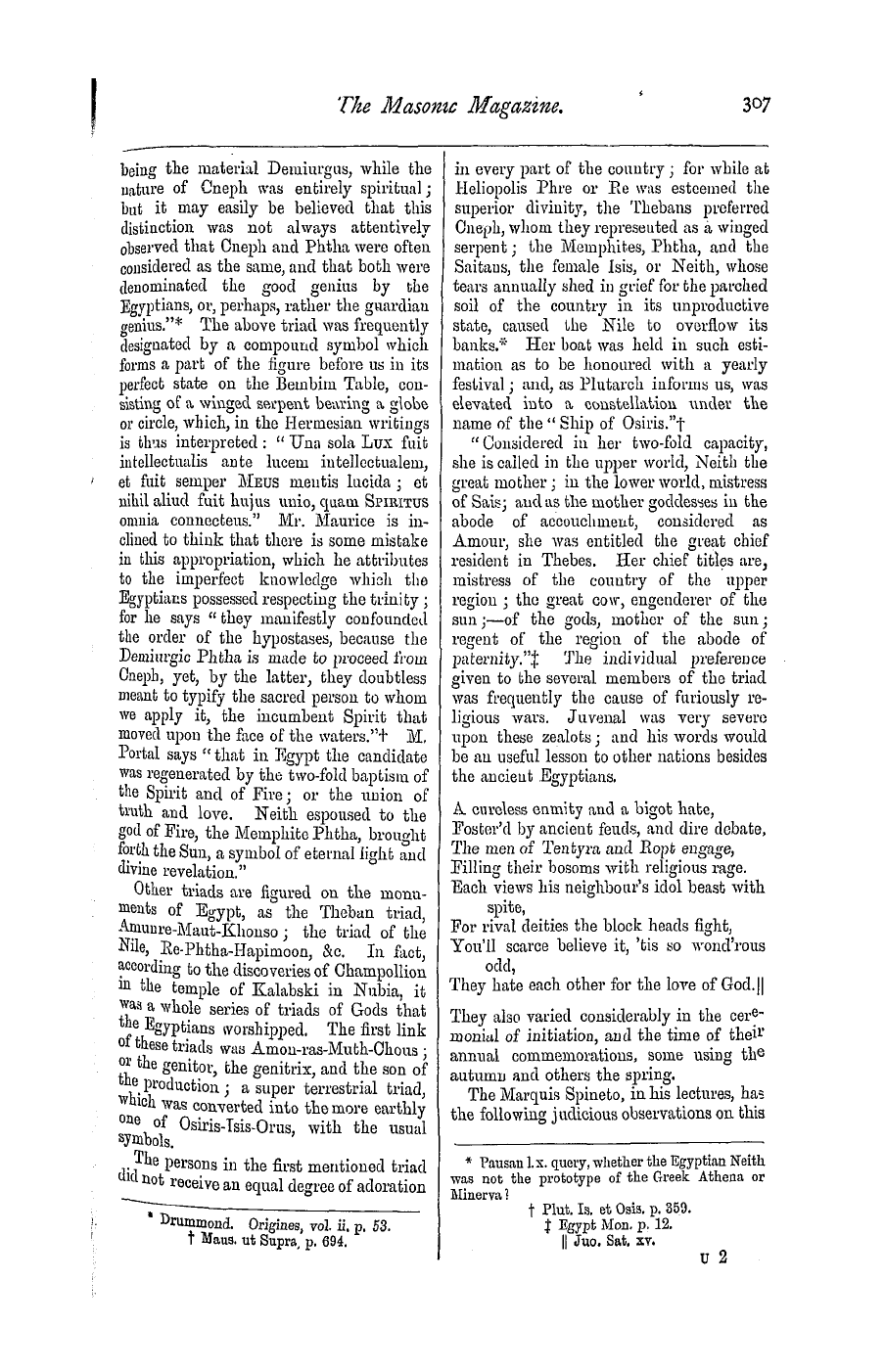 The Masonic Magazine: 1876-12-01 - The Origin And References Of The Hermesian Spurious Freemasonry.