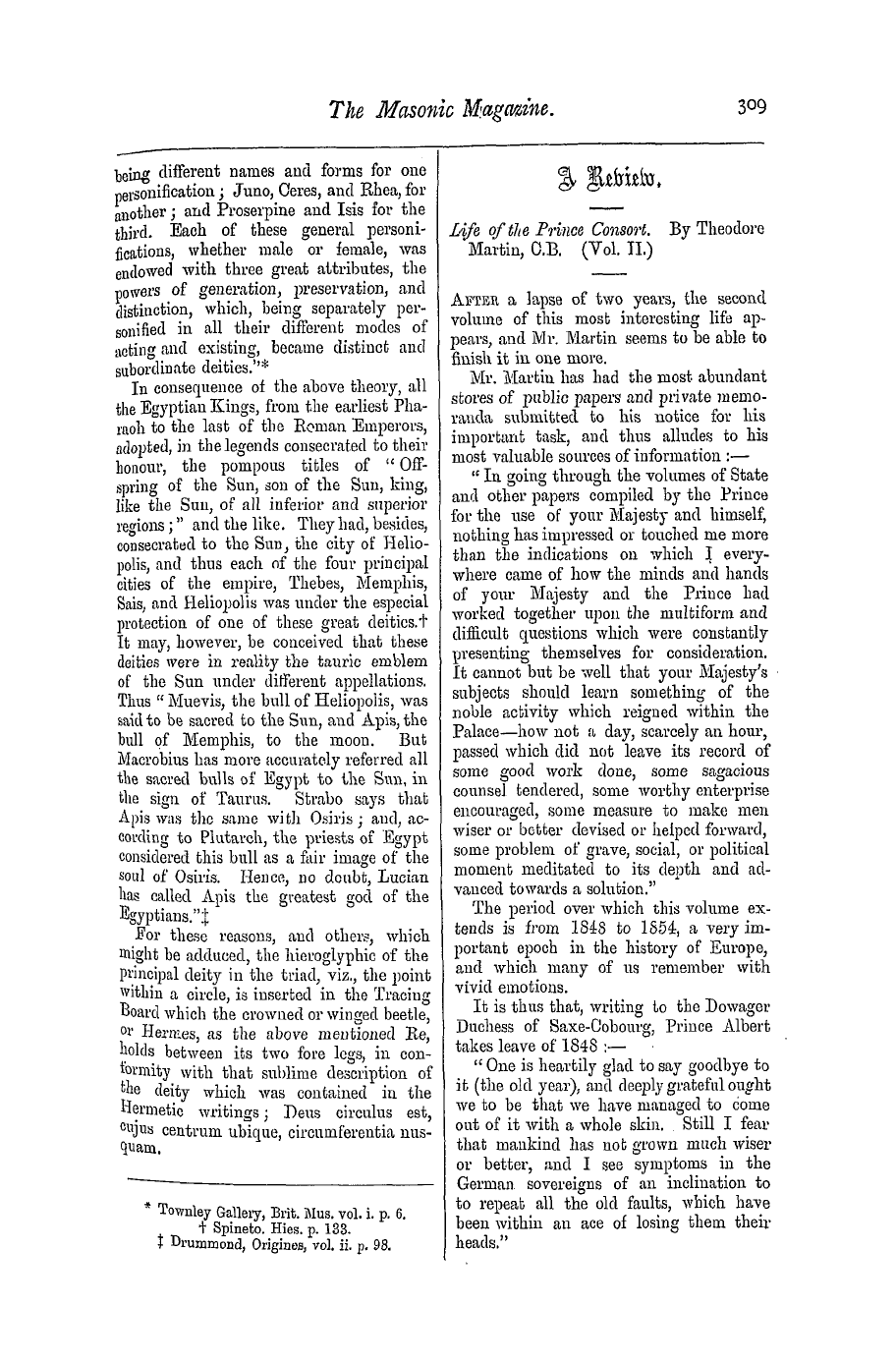 The Masonic Magazine: 1876-12-01 - The Origin And References Of The Hermesian Spurious Freemasonry.