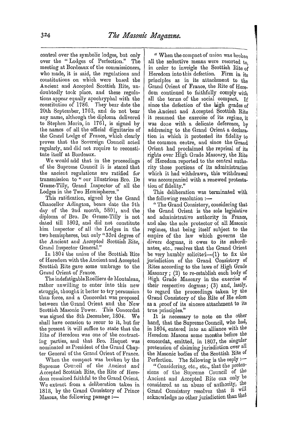 The Masonic Magazine: 1876-12-01 - Freemasonry In France.