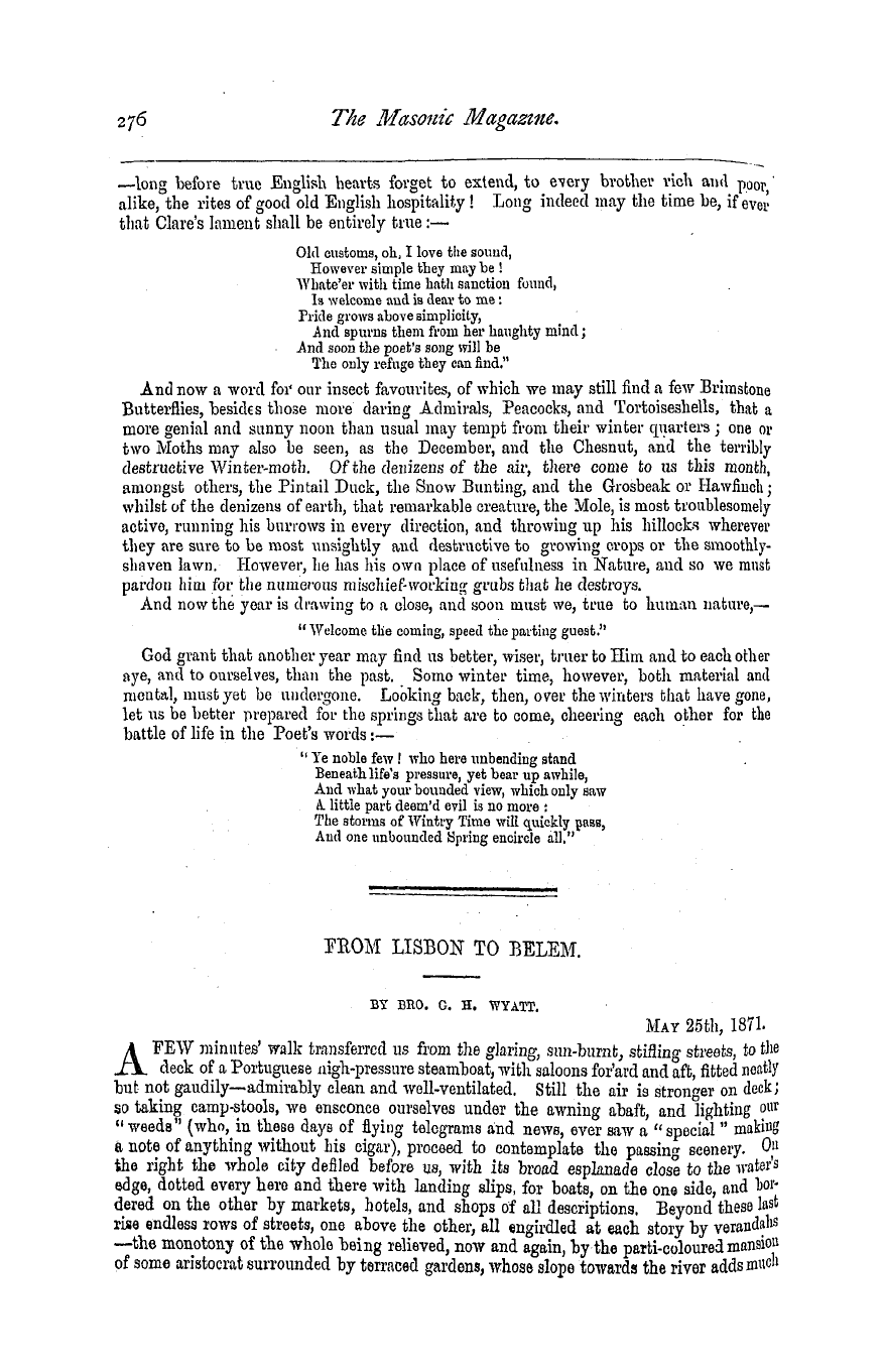 The Masonic Magazine: 1877-12-01 - The Work Of Nature In The Months.