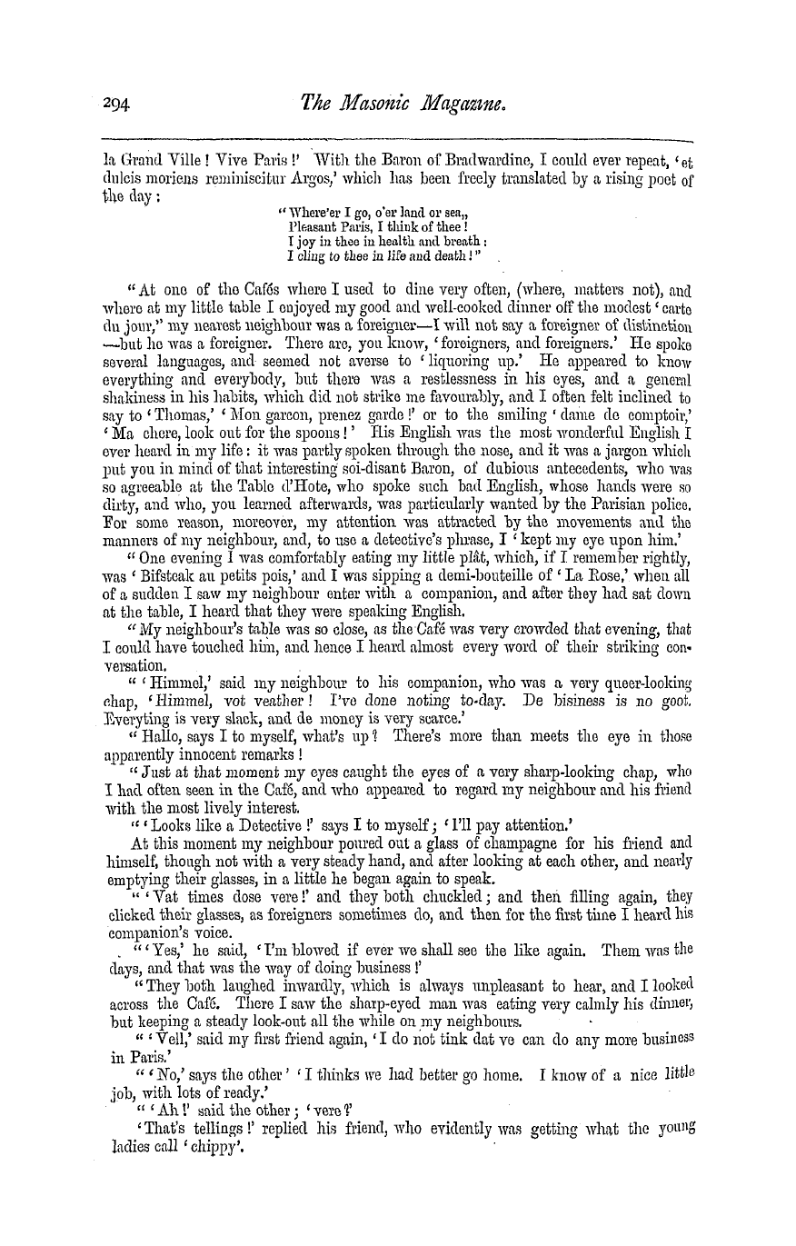 The Masonic Magazine: 1877-12-01 - Uncle Charles's Story.