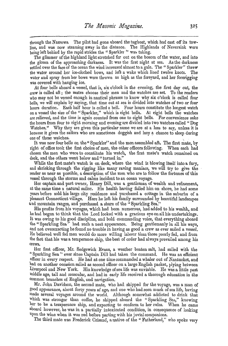 The Masonic Magazine: 1877-12-01 - Lost And Saved; Or Nellie Powers The Missionary's Daughter.