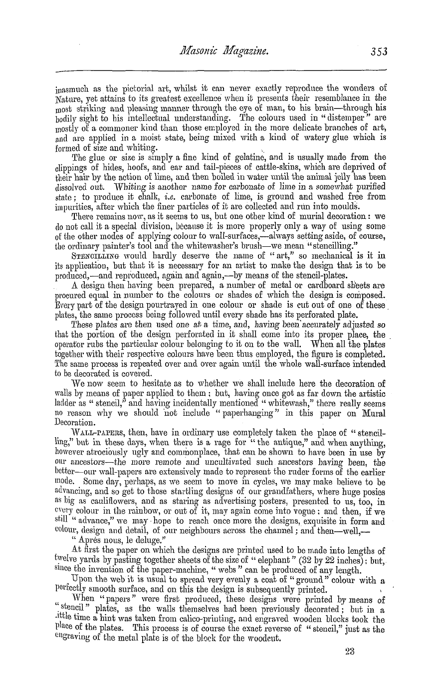 The Masonic Magazine: 1879-02-01 - Art-Jottings In Art-Studios.