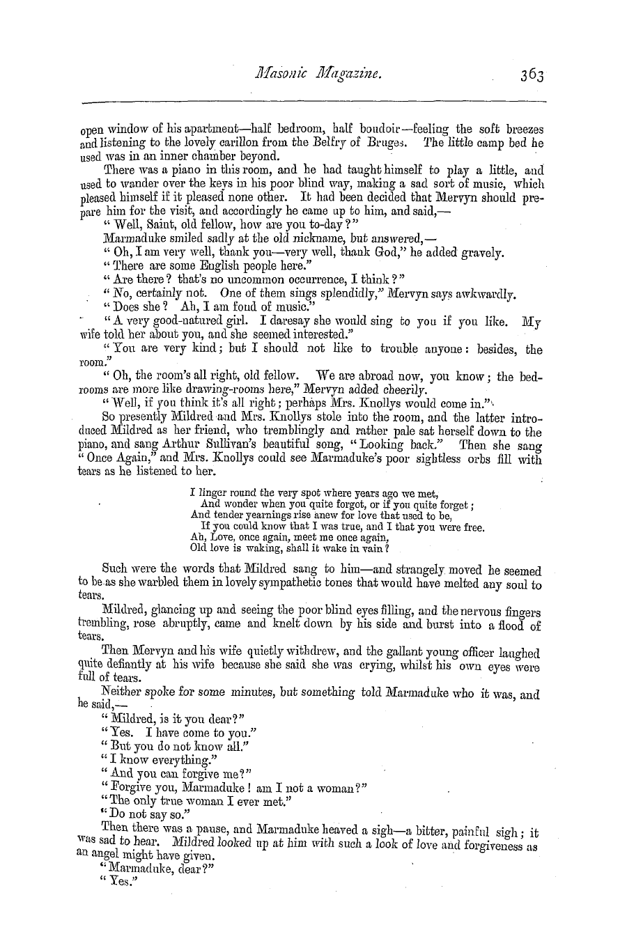 The Masonic Magazine: 1879-02-01 - Mildred: An Autumn Romance.